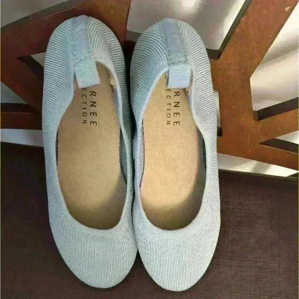 Journee Collection | Cream Jersie Knit Flat  ZL618